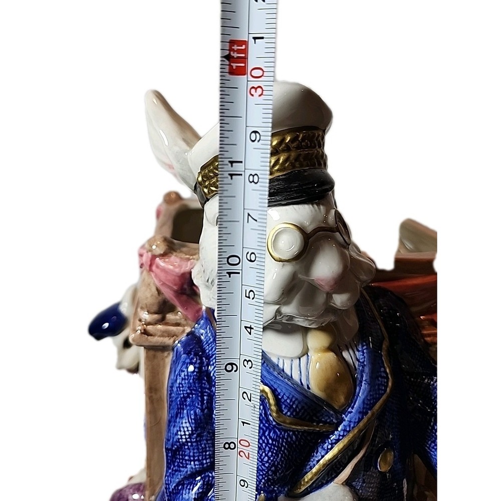 Fitz & Floyd SEA Captain Bunny Rabbit Vase. Bustels & Beaus Collection 1995 Rare - Picture 6 of 8